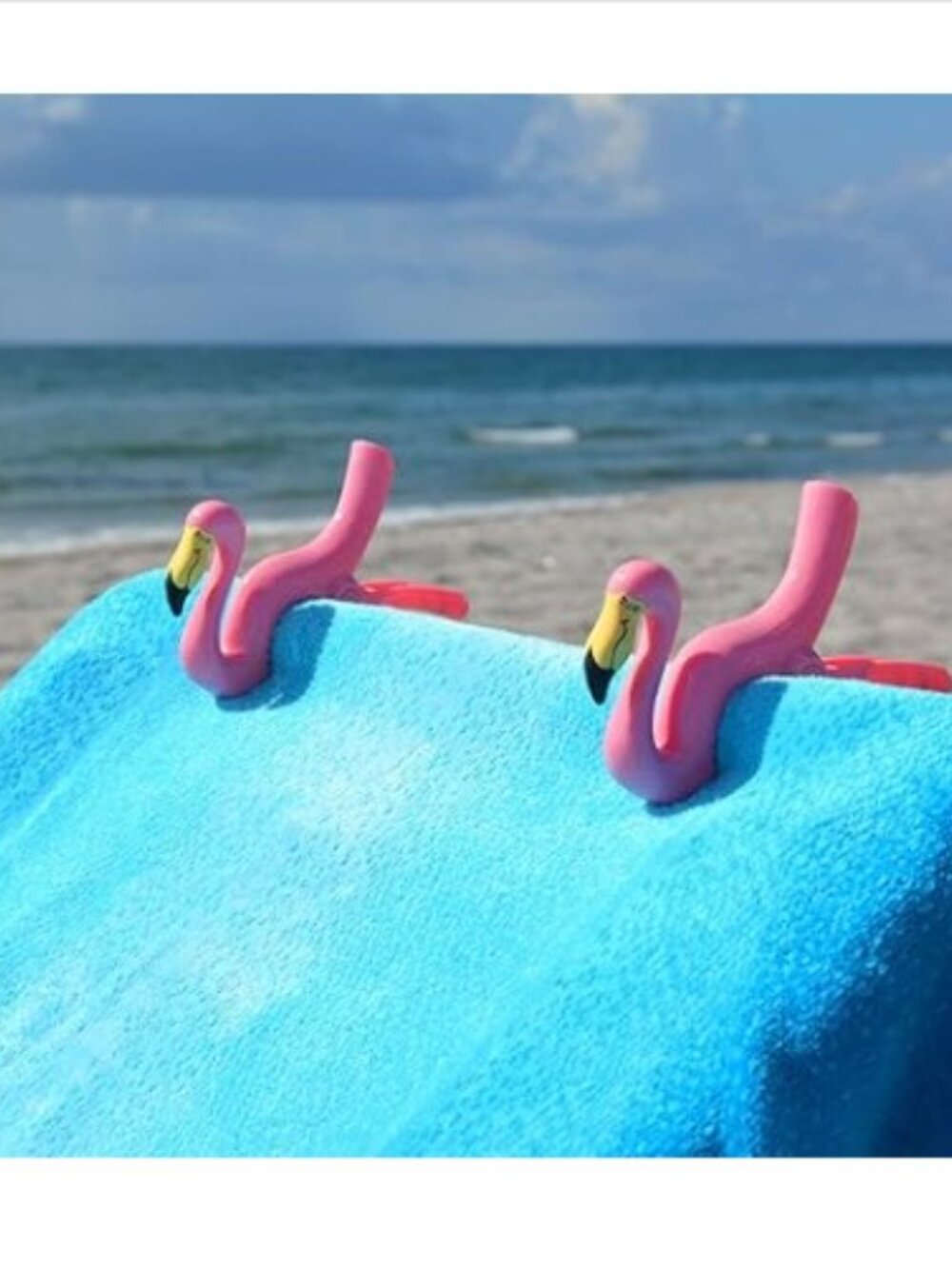 New Boca Towel Lounge Chair Clips Beach Pink Flamingo O2Cool Set 4 Multipurpose